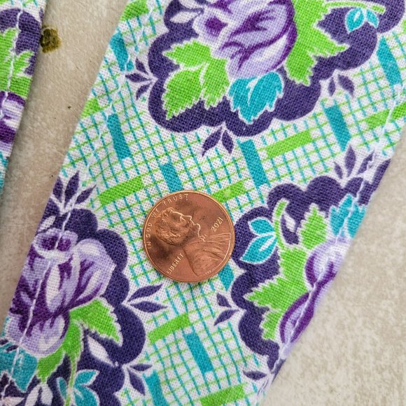 Vintage Feed Sack Prairie Bonnet Oversized Gardening Sunbonnet Neck Drape - Picture 8 of 9